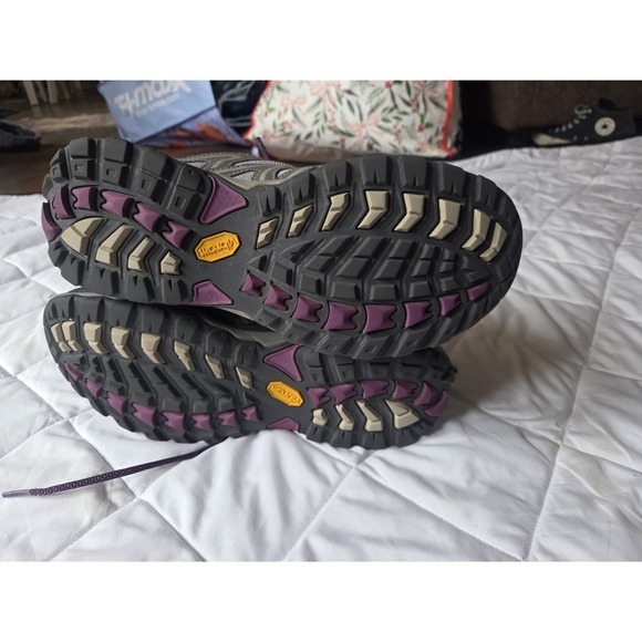 Eddie Bauer Womens Lukla Pro Mid Hiker 10 Boots Sneakers Shoes Vibram 6128-938 - Picture 4 of 6